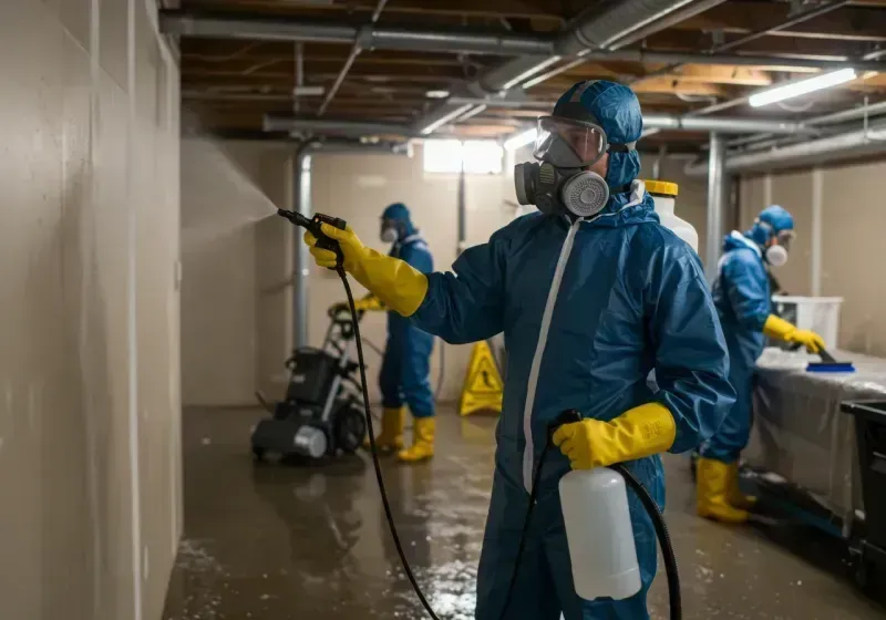 Basement Sanitization and Antimicrobial Treatment process in Azle, TX